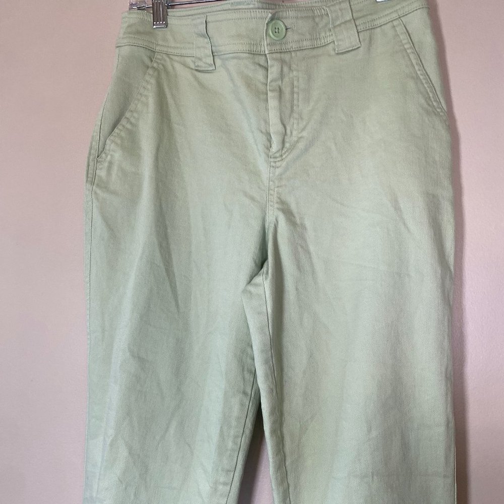 a new day Mint Green Straight Crop Canvas Pants - Picture 2 of 6